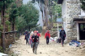 Day 1 Lukla to Phakding Walking holidays Nepal