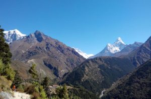 Luxury Everest Summit Lodges and phortse village Everest region Nepal