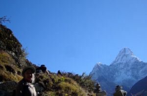 Everest base camp trek Via Phortse village khumbu Nepal