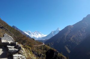 Namche bazaar to Everest base camp trek