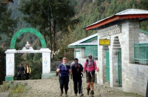 Pasang Lhamu memorial gate, Lukla village on the way to Everest base camp trek