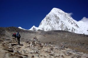 Pumori And Kala Patthar Mountains in Himalayas