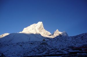 Amazing peak on the Route from Lukla to Everest Base Camp Nepal