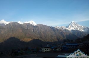 Flight delays to and from Lukla for Everest base camp trek Nepal
