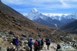 Gear using on Everest base camp trek tour Nepal side