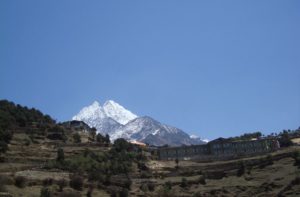 View Of Namche Bazar And Mount Thamserku