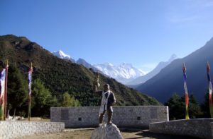 View of Everest from Namche bazaar