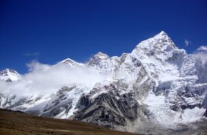 Climbing Kala Patthar at sunset on Everest Base Camp Trek