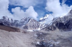 Khumbu glacier facts - it is the world's highest glacier, situated at the height of 8000 metres above the sea level