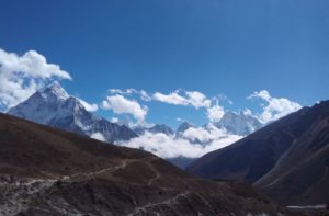 Lobuche to Dingboche - Elevation of Dingboche Nepal with altitude and height