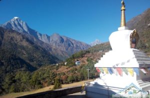 Chheplung village on Lukla to Phakding trail is the first day part of Everest trek in Nepal