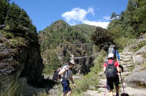 Namche bazaar to Lukla distance and map