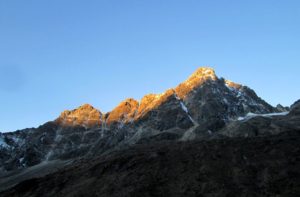 Namche to Renjo la pass trek in Everest region to Gokyo valley Nepal