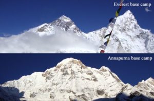 Everest base camp vs Annapurna base camp Nepal which recommended